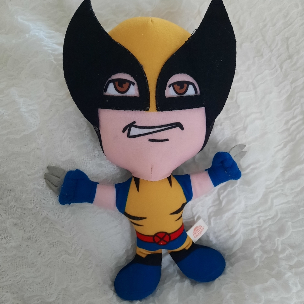 TOY FACTORY MARVEL Super Hero Big Head 12" Plush WOLVERINE
